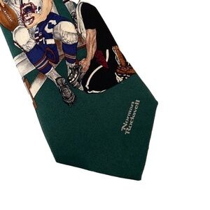 Norman Rockwell Silk Football Tie